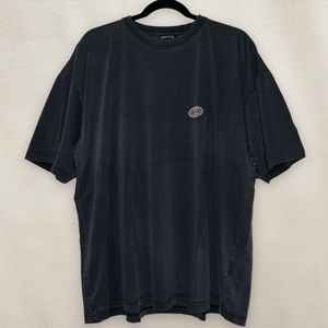 Vintage Y2K Cotton & Co. Distressed Crewneck T-Shirt Fading Black Size XL